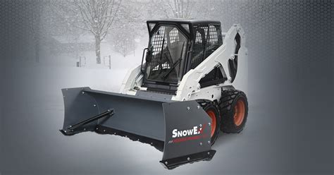 best skid steer snow plow|snowex plows for skid steers.